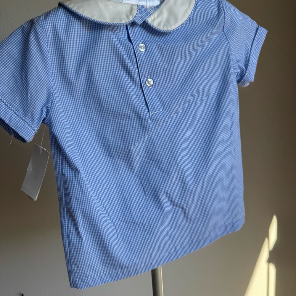 NWT Edgehill Collection Little Boys' Peter Pan Cap Sleeve Tab Pants Set Sz 4T - Picture 6 of 7